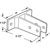 Prime-Line Two Ear Wall Bracket, For 1 in. Panels, Zinc Alloy, Chrome Plated Single Pack 656-6446